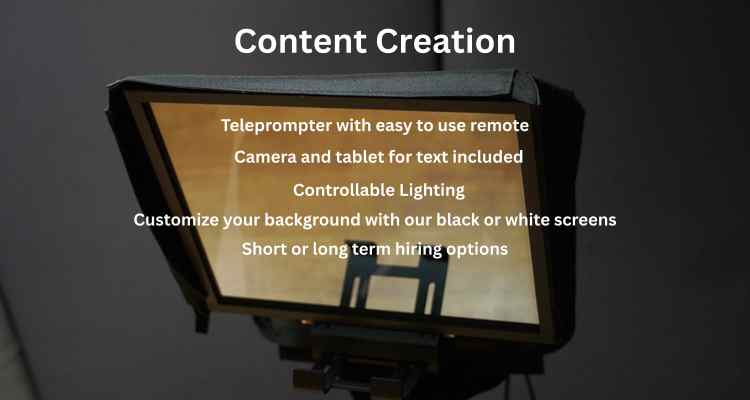 New Teleprompter at Echidna Audio Studio for Online Content Creation, Haymarket Sydney